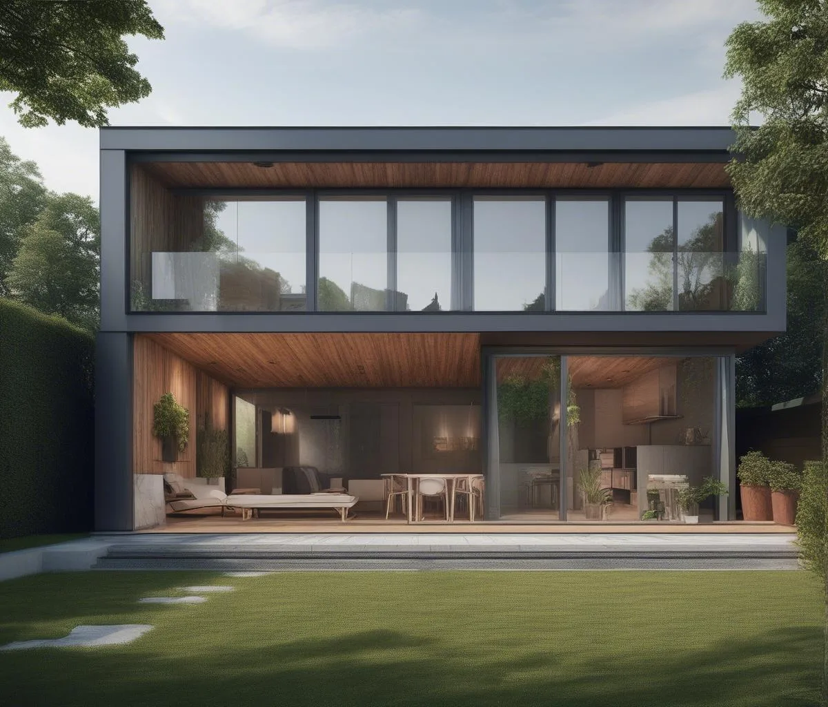 Seconde image pour Maison avec toit plat construction
