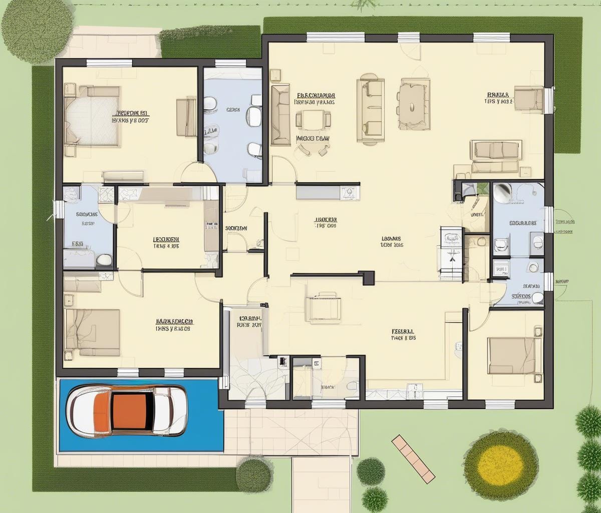 Plan maison en l plain pied - ᐅ Maison-et.com